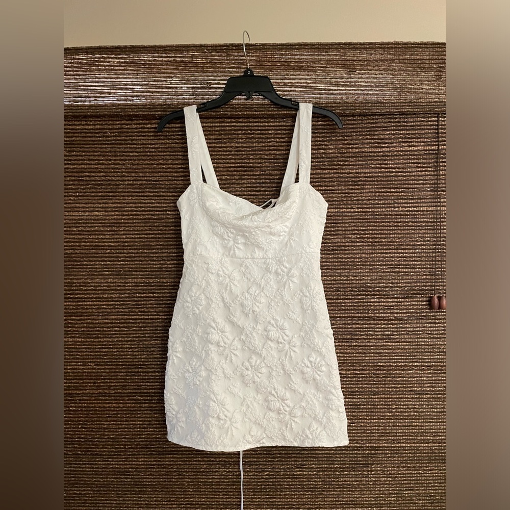 White mini dress